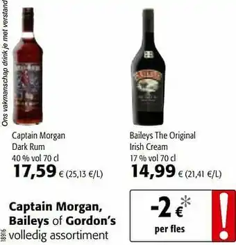 Colruyt Captain morgan dark rum aanbieding