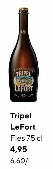 Jumbo Tripel lefort aanbieding