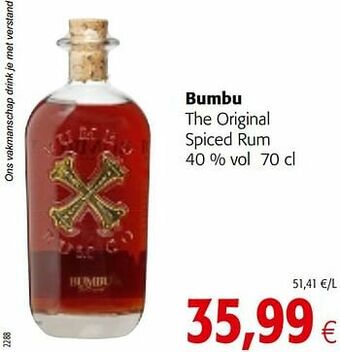 Bumbu the original spiced rum