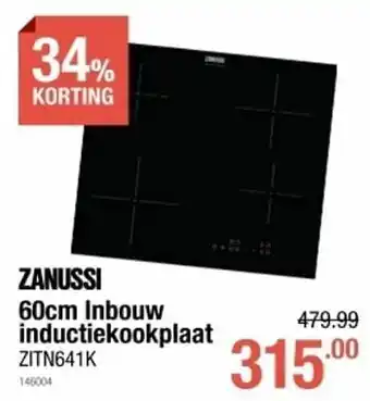 Cevo Zanussi inbouw inductiekookplaat zitn641k aanbieding