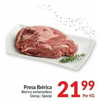 Presa ibérica iberico varkensvlees