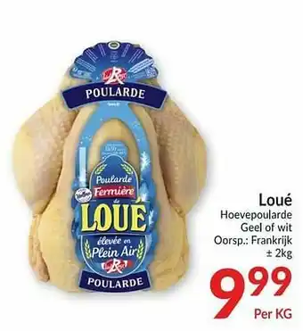 Intermarché Loué hoevepoularde geel of wit aanbieding