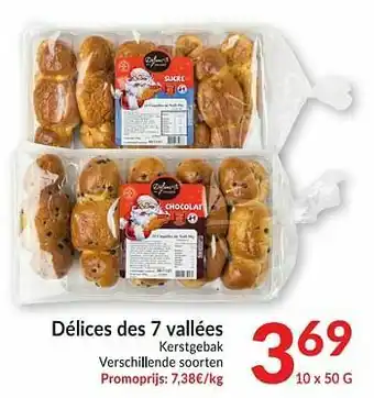 Intermarché Délices des 7 vallées kerstgebak aanbieding