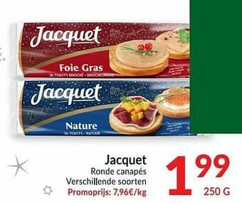 Intermarché Jacquet ronde canapés aanbieding