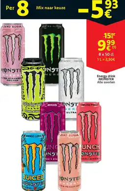 Cora Monster energy drink aanbieding