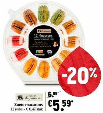 Delhaize Zoete macarons aanbieding