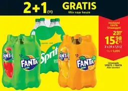 Cora Sprite / fanta limonade aanbieding