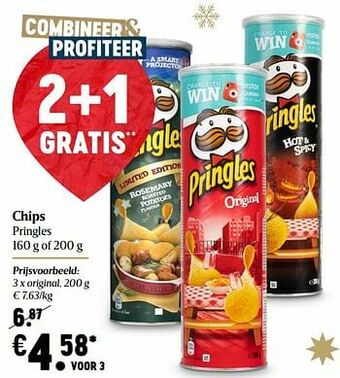 Delhaize Chips pringles original aanbieding