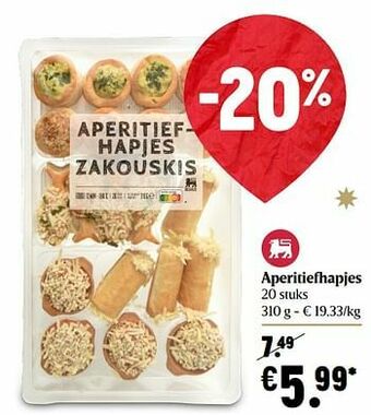 Delhaize Aperitiefhapjes aanbieding