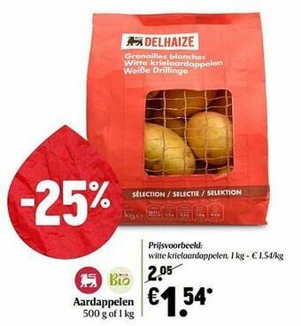 Delhaize Aardappelen aanbieding