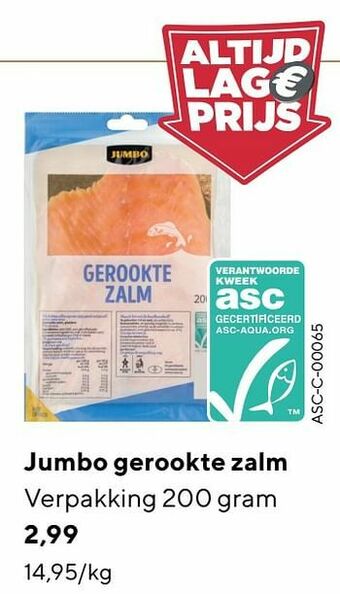 Jumbo Jumbo gerookte zalm aanbieding