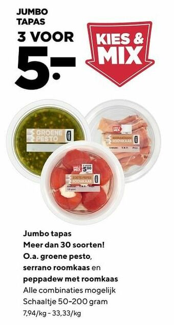 Jumbo Jumbo tapas aanbieding