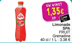 Cora Limonade SPA FRUIT Grenadine aanbieding