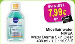 Cora Micellair water NIVEA aanbieding