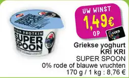 Cora Griekse yoghurt kri kri super spoon aanbieding