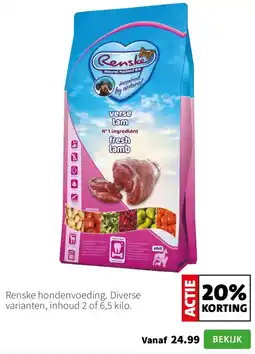 Intratuin Renske hondenvoeding aanbieding