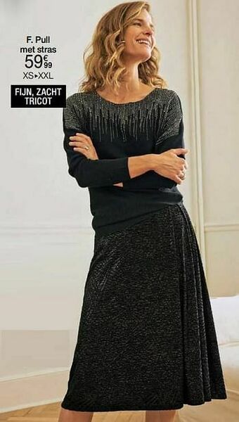 Damart Pull met stras aanbieding