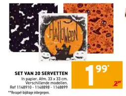Trafic Set van 20 servetten aanbieding