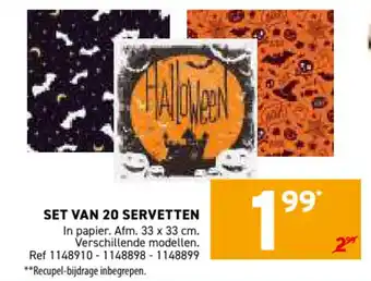 Trafic Set van 20 servetten aanbieding