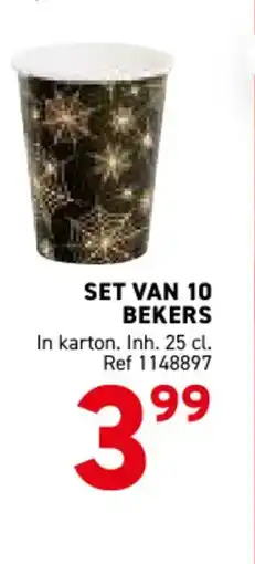 Trafic Set van 10 bekers aanbieding