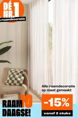 Kwantum Alle raamdecoratie op maat gemaakt aanbieding