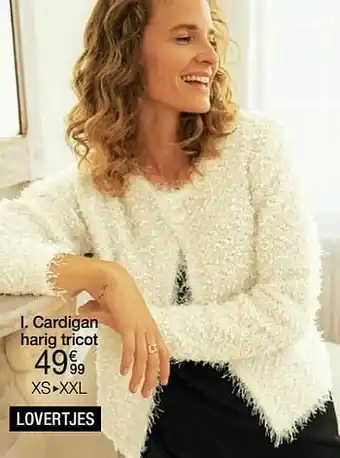 Damart Cardigan harig tricot aanbieding