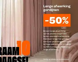 Kwantum Lange afwerking gordijnen aanbieding