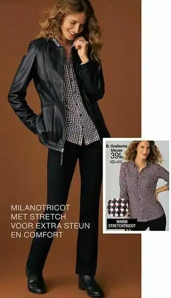 Damart Grafische blouse aanbieding