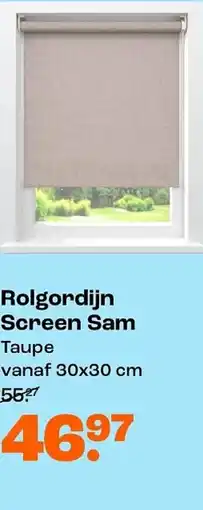 Kwantum Rolgordijn Screen Sam aanbieding