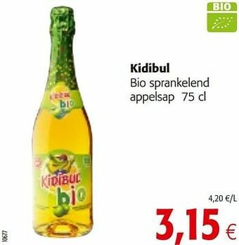 Colruyt Kidibul bio sprankelend appelsap aanbieding