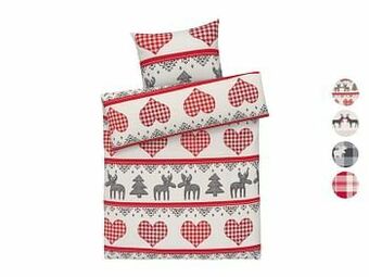 Lidl Livarno Home Flanellen dekbedovertrek, 140 x 200 cm aanbieding