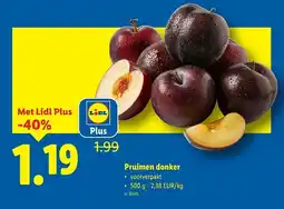 Lidl Pruimen donker aanbieding