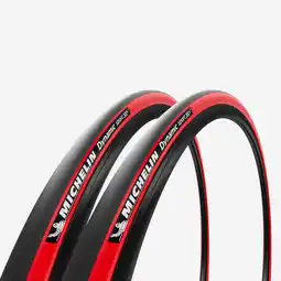 Decathlon Set van 2 racebanden Dynamic Sport rood 700x23 ETRTO 23-622 aanbieding