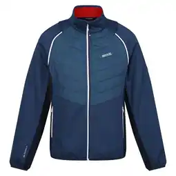 Decathlon Heren Steren II Softshell Hybride Jas (Maanlicht Denim/Navy/Danger Red) aanbieding