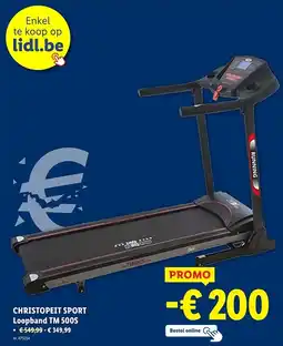 Lidl Christopeit sport loopband TM 500S aanbieding