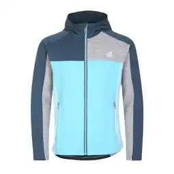 Decathlon Childrens/Kids Thriving Core Stretch Hooded Midlayer (Orion grijs/blauw aanbieding