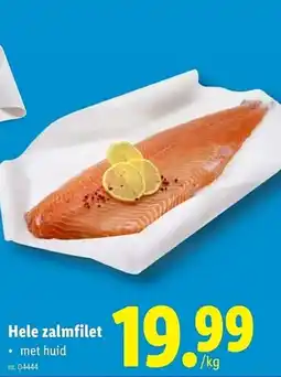 Lidl Hele zalmfilet aanbieding