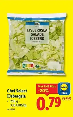 Lidl Chef Select IJsbergsla aanbieding