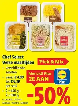 Lidl Chef Select Verse maaltijden aanbieding