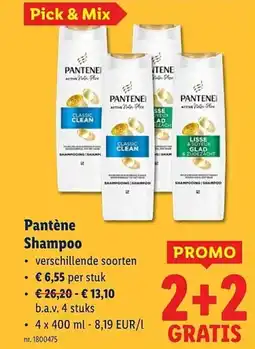 Lidl Pantène Shampoo aanbieding