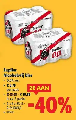 Lidl Jupiler Alcoholvrij bier aanbieding