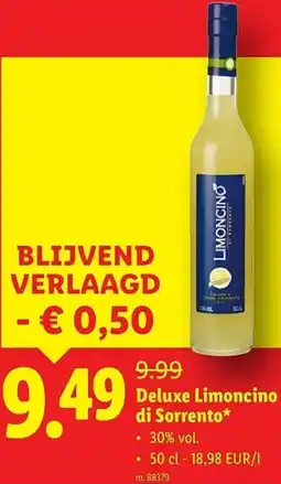 Lidl Deluxe Limoncino di Sorrento aanbieding