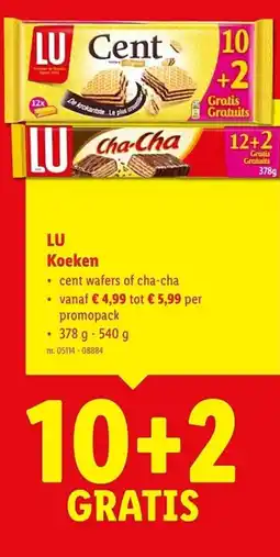 Lidl LU Koeken aanbieding