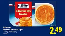 Lidl McEnnedy Pancakes American style aanbieding
