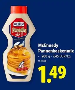 Lidl McEnnedy Pannenkoekenmix aanbieding