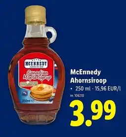 Lidl McEnnedy Ahornsiroop aanbieding