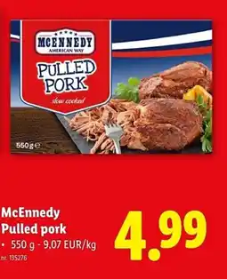 Lidl McEnnedy Pulled pork aanbieding