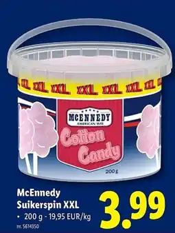 Lidl McEnnedy Suikerspin XXL aanbieding