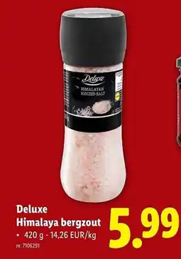 Lidl Deluxe himalaya bergzout aanbieding