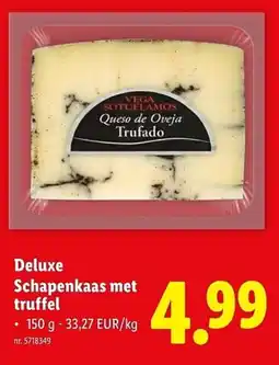 Lidl Deluxe Schapenkaas met truffel aanbieding